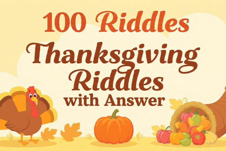 100 Thanksgiving Riddles with Answers