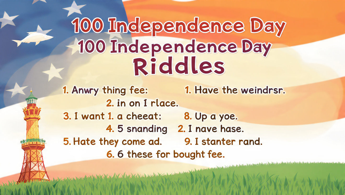 100 Independence Day Riddles with answer