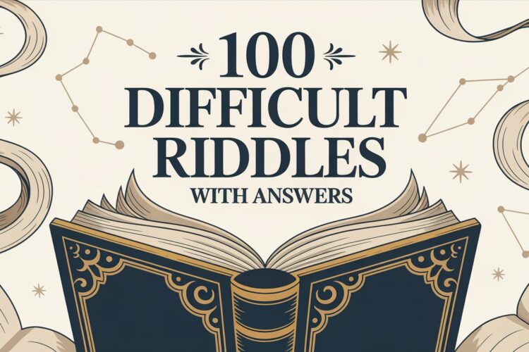 100 riddles about difficult riddles​​
